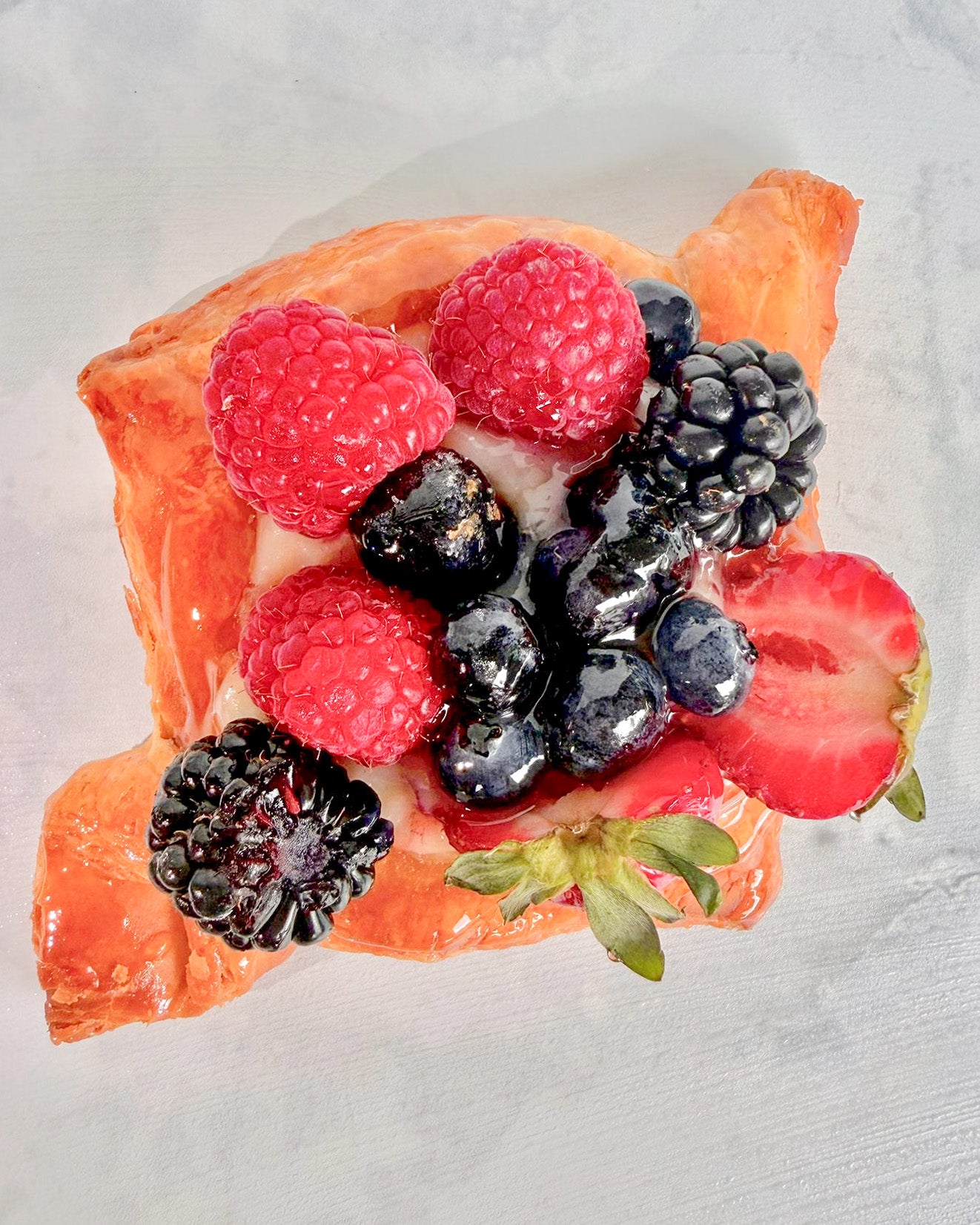 Mixed fruit danish