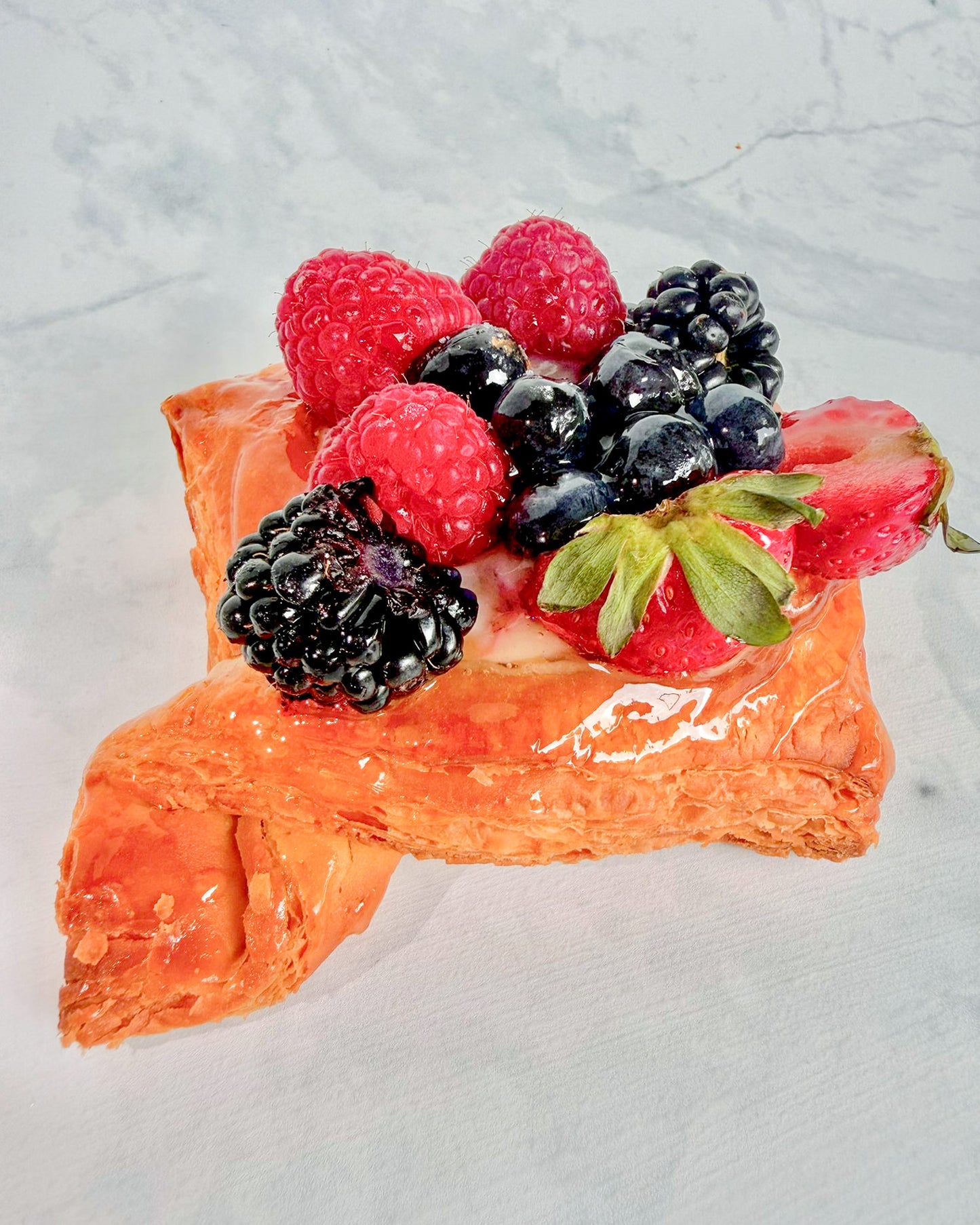 Mixed fruit danish